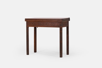 Lot 13 - A George III mahogany card table
