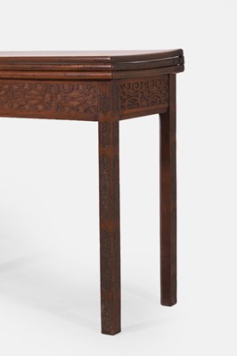 Lot 13 - A George III mahogany card table