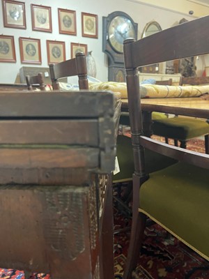 Lot 13 - A George III mahogany card table