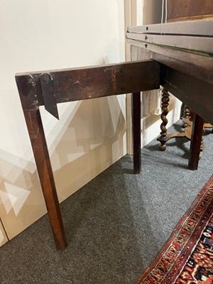 Lot 13 - A George III mahogany card table
