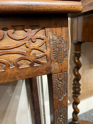Lot 13 - A George III mahogany card table