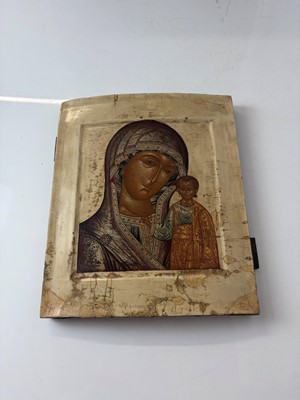 Lot 184 - An icon of the Virgin of Kazan