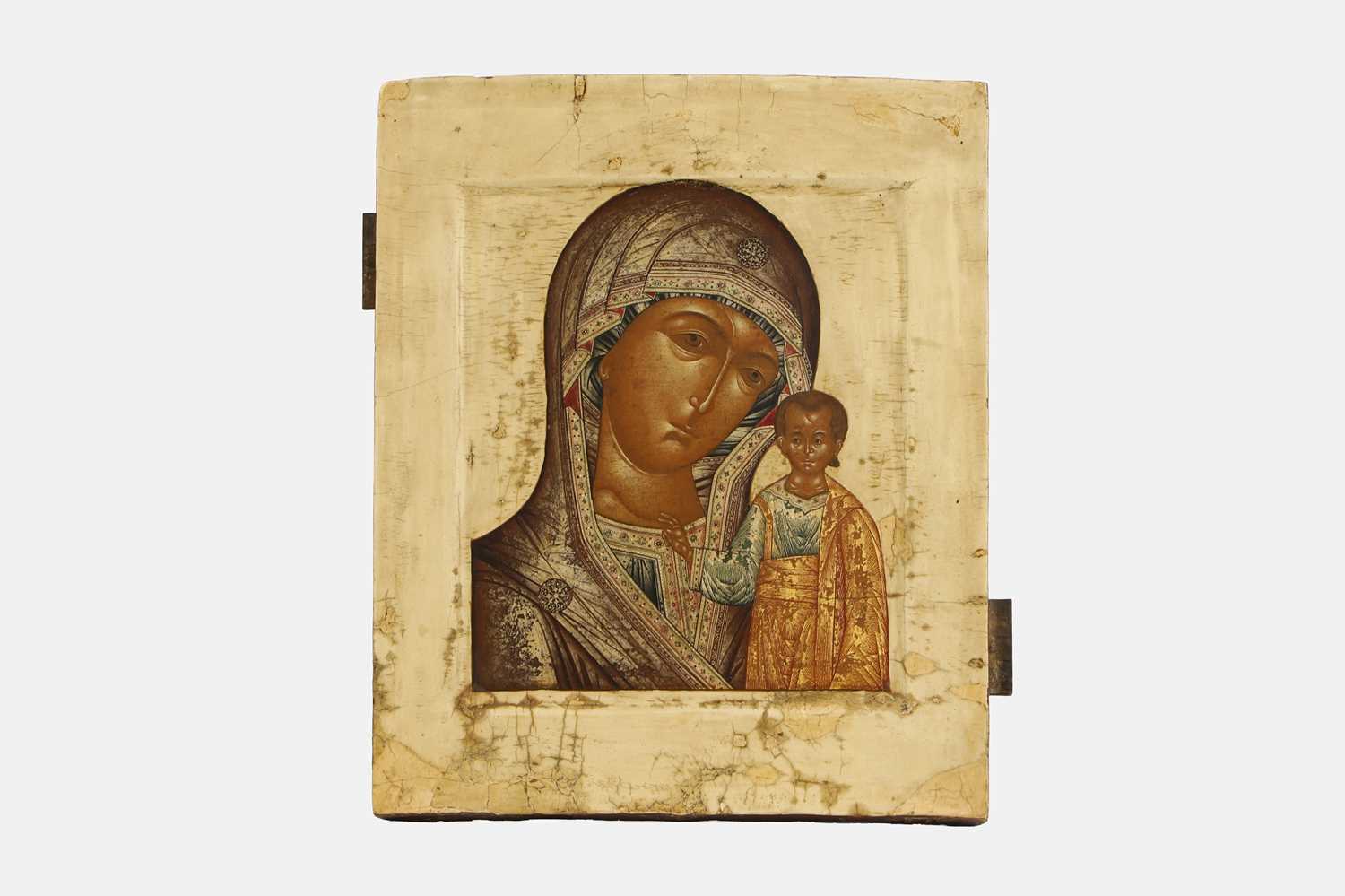 Lot 184 - An icon of the Virgin of Kazan