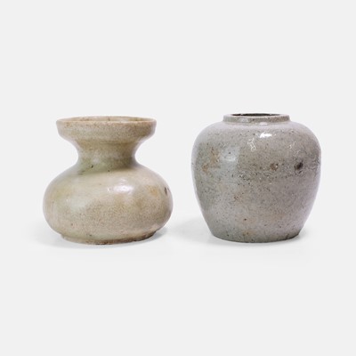 Lot 29 - A Chinese celadon-glazed zhadou
