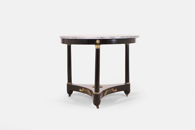 Lot 316 - A Empire-style ebonised guéridon