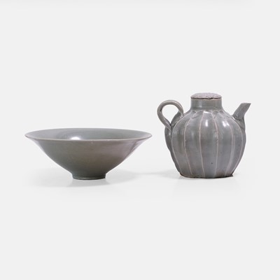 Lot 366 - Two Korean celadon pottery