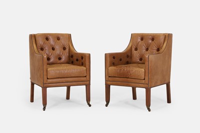 Lot 416 - A pair of David Linley 'Nelson' armchairs
