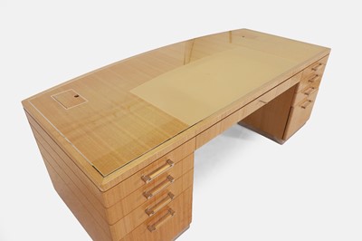 Lot 420 - A David Linley 'Odyssey' pedestal desk