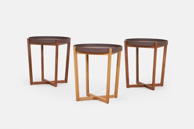Lot 422 - A group of three David Linley 'Ebury' side tables