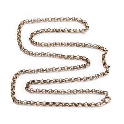 Lot 338 - A 9ct gold belcher chain