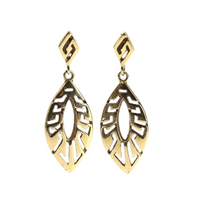 Lot 156 - A pair of drop earrings