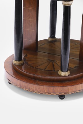 Lot 541 - An inlaid architectural rosewood tabernacle