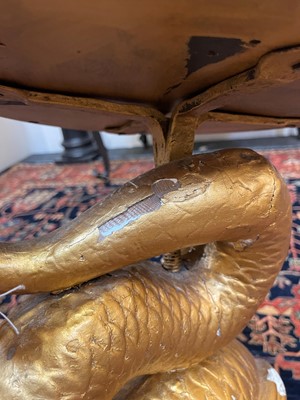 Lot 4 - A giltwood side table