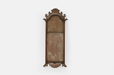 Lot 5 - A Queen Anne-style walnut pier mirror
