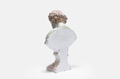 Lot 10 - A Staffordshire pearlware bust of William Shakespeare