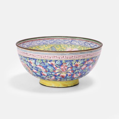 Lot 168 - A Chinese painted enamelled bowl