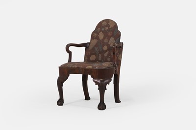 Lot 221 - A George II walnut armchair