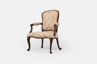 Lot 226 - A George III simulated mahogany armchair