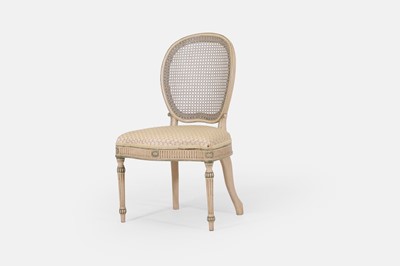Lot 231 - A George III painted beech side chair