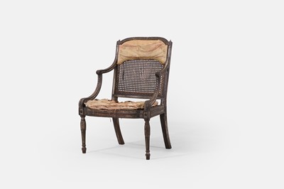 Lot 227 - A George III beech armchair