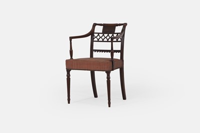 Lot 238 - A Regency mahogany armchair