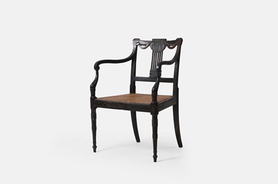 Lot 237 - A Regency beech armchair