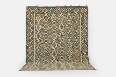 Lot 519 - A flat-weave wool carpet of Anatolian design