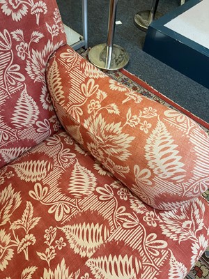 Lot 42 - A pair of upholstered sofas in the manner of Howard and Sons
