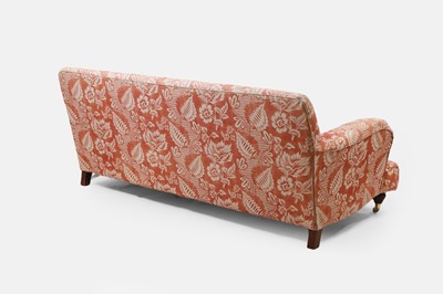Lot 42 - A pair of upholstered sofas in the manner of Howard and Sons