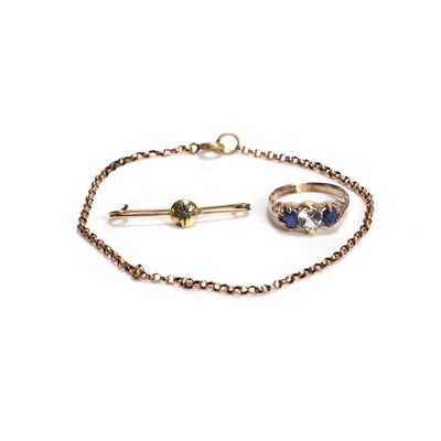 Lot 278 - A small collection of 9ct gold jewellery