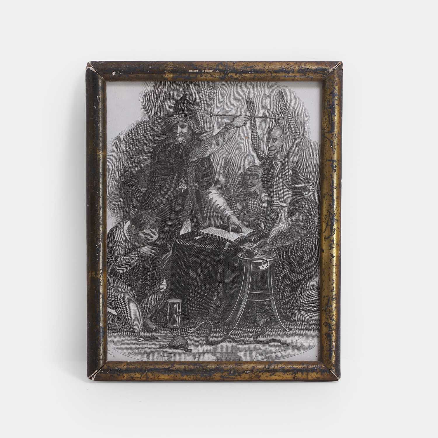 Lot 37 - A wizard conjuring demons