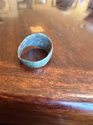 Lot 7 - A Dark Ages pentagram protection or magic ring
