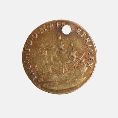 Lot 279 - A gold King's healing touch-piece