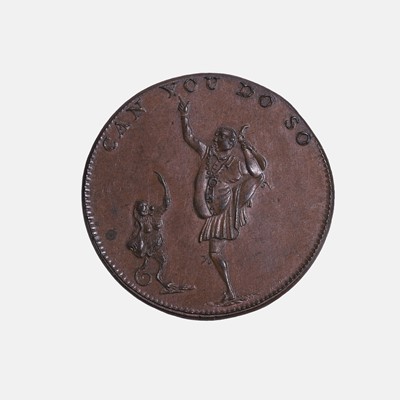 Lot 283 - A 'Robert Heslop's Shop of Natural Curiosities' token