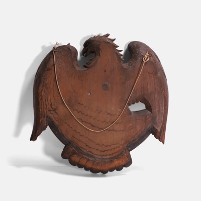 Lot 101 - A carved eagle mirror