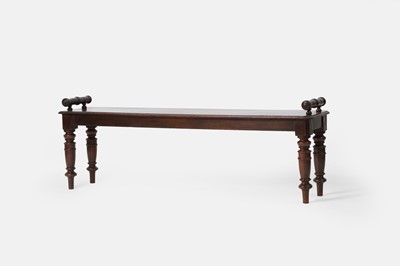 Lot 269 - A Regency mahogany hall bench or window seat