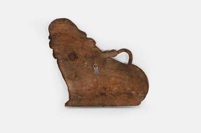 Lot 156 - A carved wooden figure of a lion