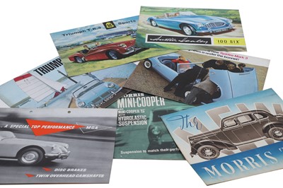 Lot 35 - A group of motor sales pieces and ephemera
