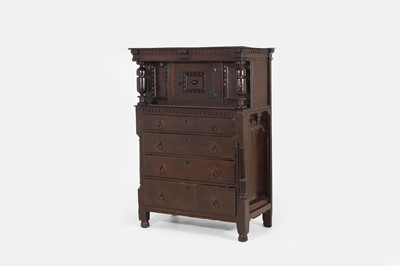 Lot 435 - A William and Mary oak buffet