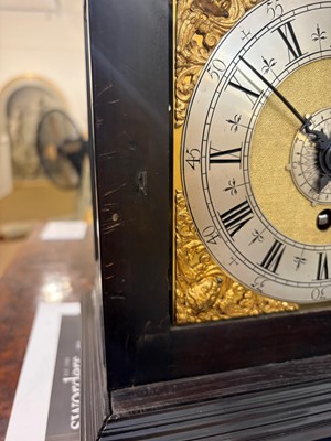 Lot 436 - A William and Mary basket-top bracket clock
