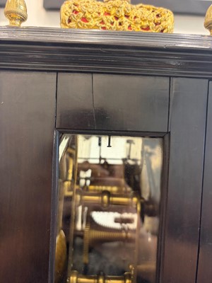 Lot 436 - A William and Mary basket-top bracket clock
