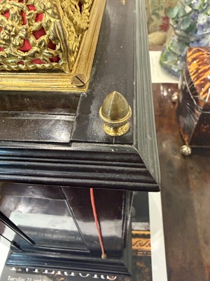 Lot 436 - A William and Mary basket-top bracket clock