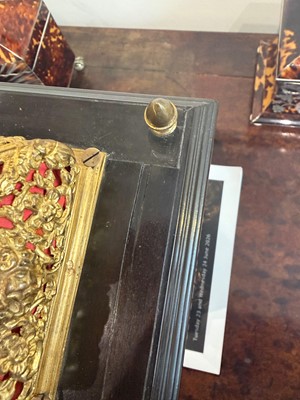Lot 436 - A William and Mary basket-top bracket clock