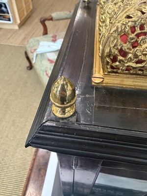 Lot 436 - A William and Mary basket-top bracket clock