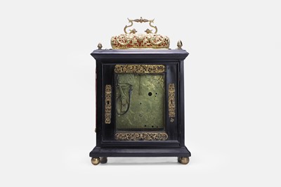 Lot 436 - A William and Mary basket-top bracket clock