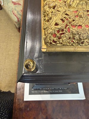 Lot 436 - A William and Mary basket-top bracket clock