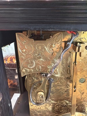 Lot 436 - A William and Mary basket-top bracket clock