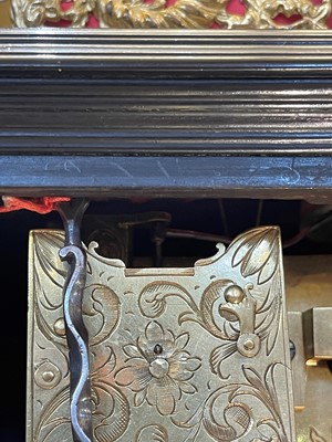 Lot 436 - A William and Mary basket-top bracket clock