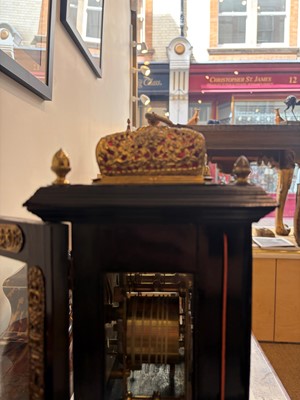 Lot 436 - A William and Mary basket-top bracket clock