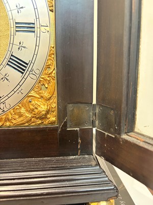 Lot 436 - A William and Mary basket-top bracket clock